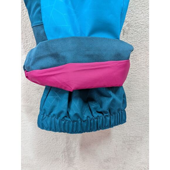 Peak Performance Snow Pants Ski Snowboard Size Junior Size 150 Blue Pink - Picture 6 of 9